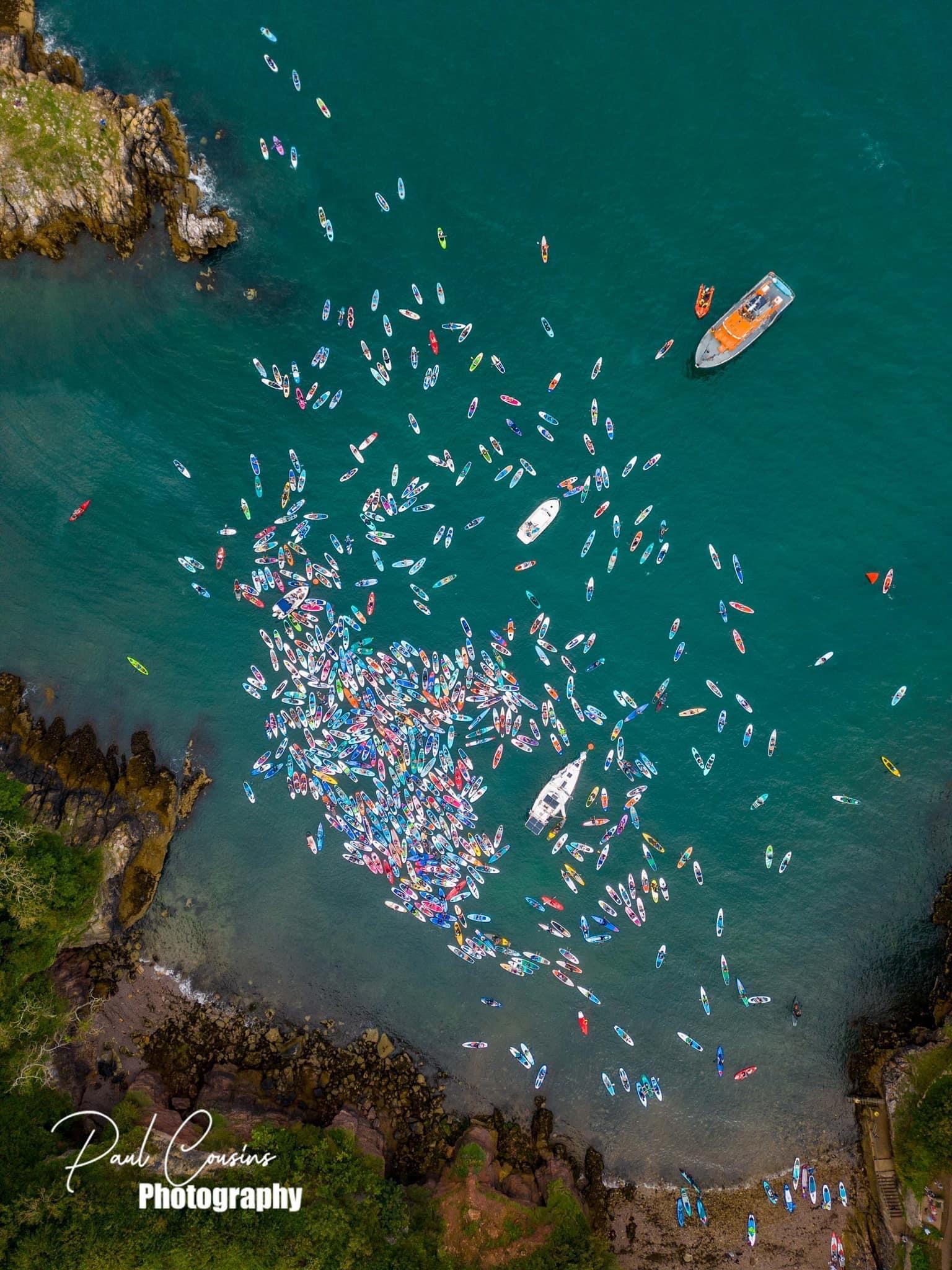 Paddle Boarders at Fishcombe Cove, Brixham.